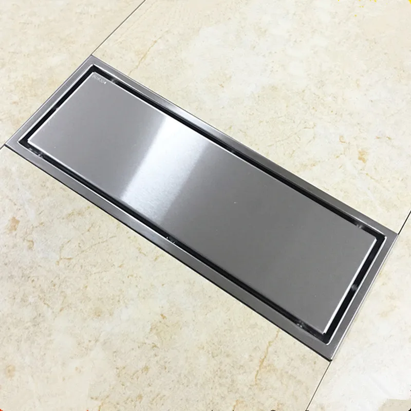 Два варианта нержавеющая сталь ванная пол для душа дренажный Ловец волос 300x110