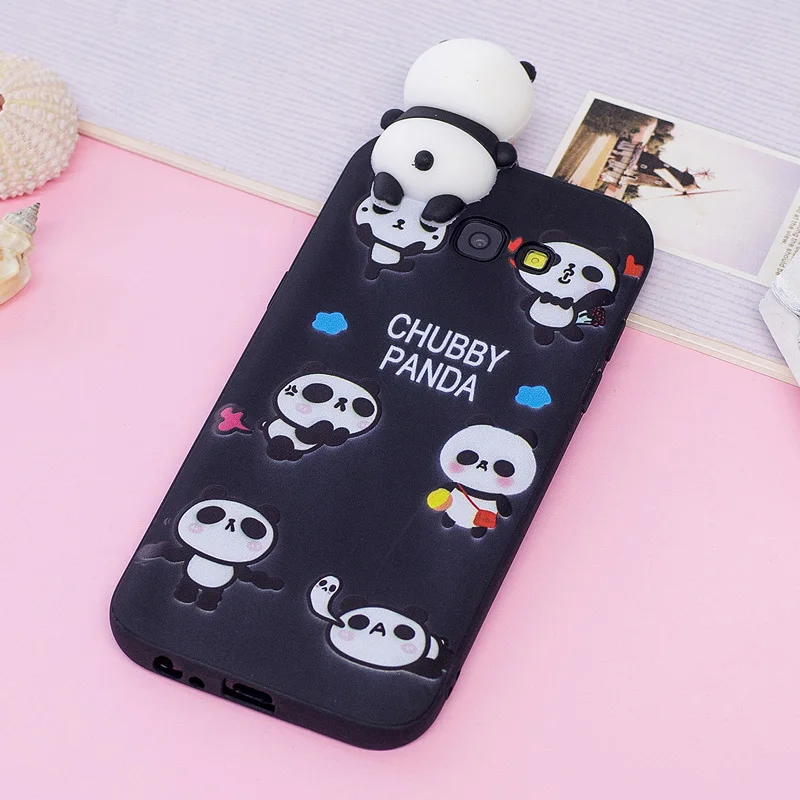 A5 2017 Kawaii 3D мультфильм Единорог панда Мягкий ТПУ силиконовый чехол для телефона