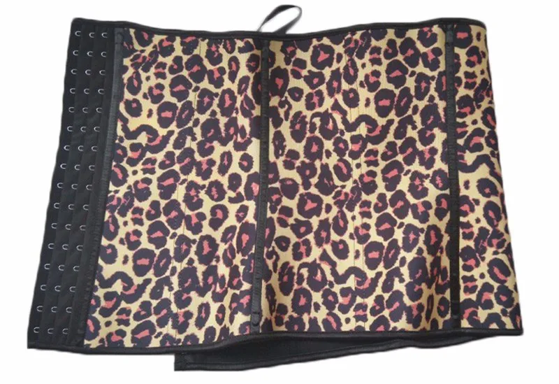 Leopard талии тренер латексный корсет талии cincher Талии Тренер Корсет serre taille Тонкий Корректирующее белье редукционная полоска cinturilla