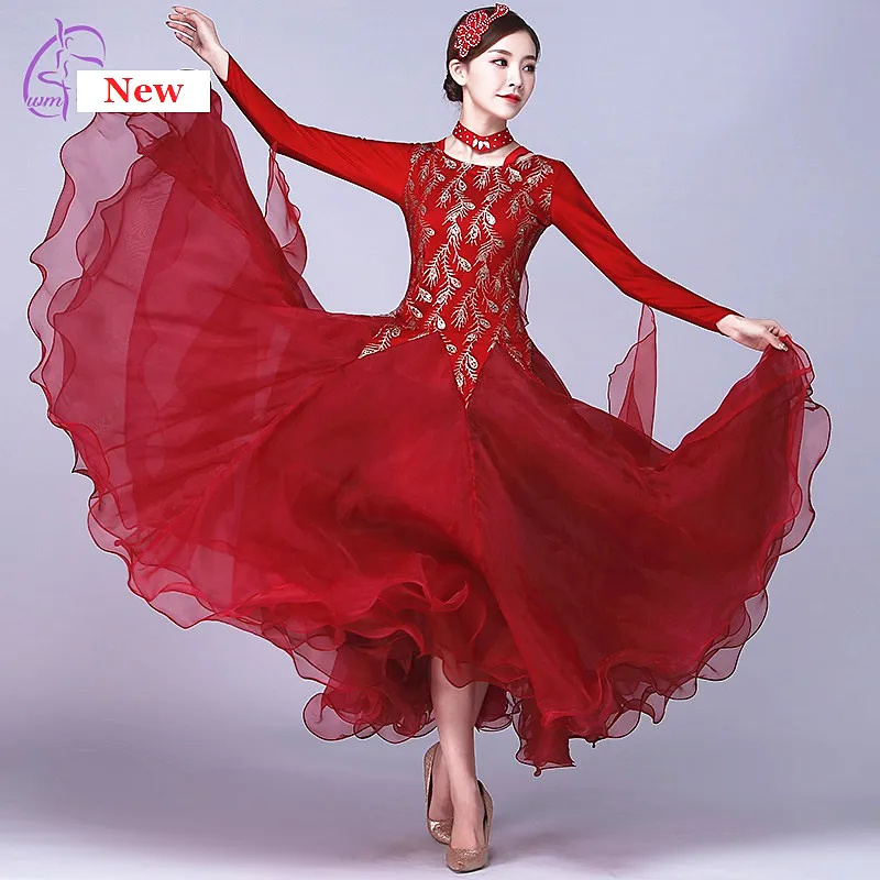 Стандартное платье для бальных танцев виенского вальса с бахромой детское