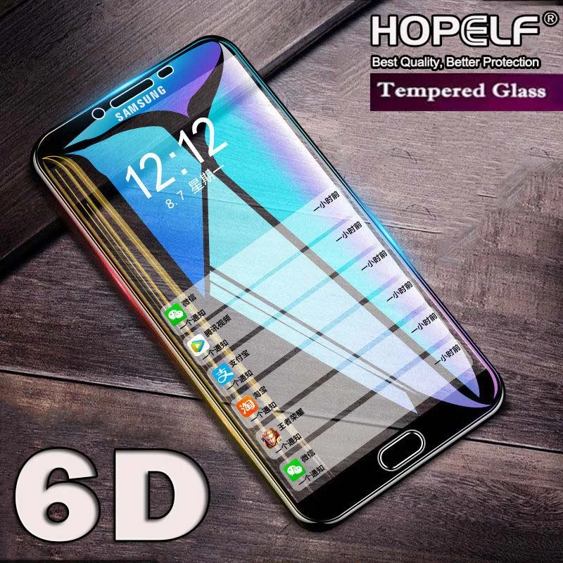 Защитное стекло 6D для Samsung Galaxy A6 2018 экрана J6 A8 Plus J8 2018|Защитные стёкла и плёнки