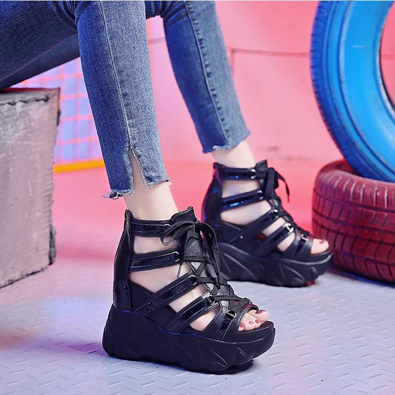 Модные повседневные сандалии на массивном каблуке женские женская летняя обувь