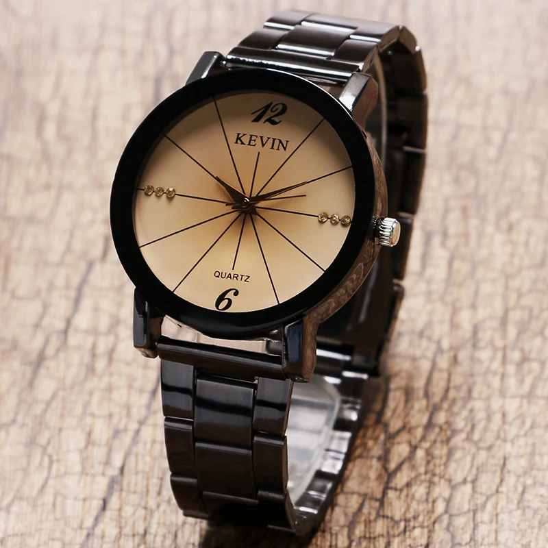 Женские часы KEVIN Creative Элегантные Простые со стразами Модные Аналоговые кварцевые