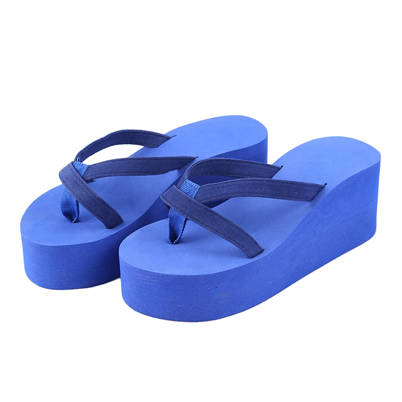 DIJIGIRLS/Босоножки на платформе; женская обувь на высоком каблуке; Zapatillas Chinelo; летние модные тапочки в полоску; Вьетнамки; Цвет Черный; Pantufa