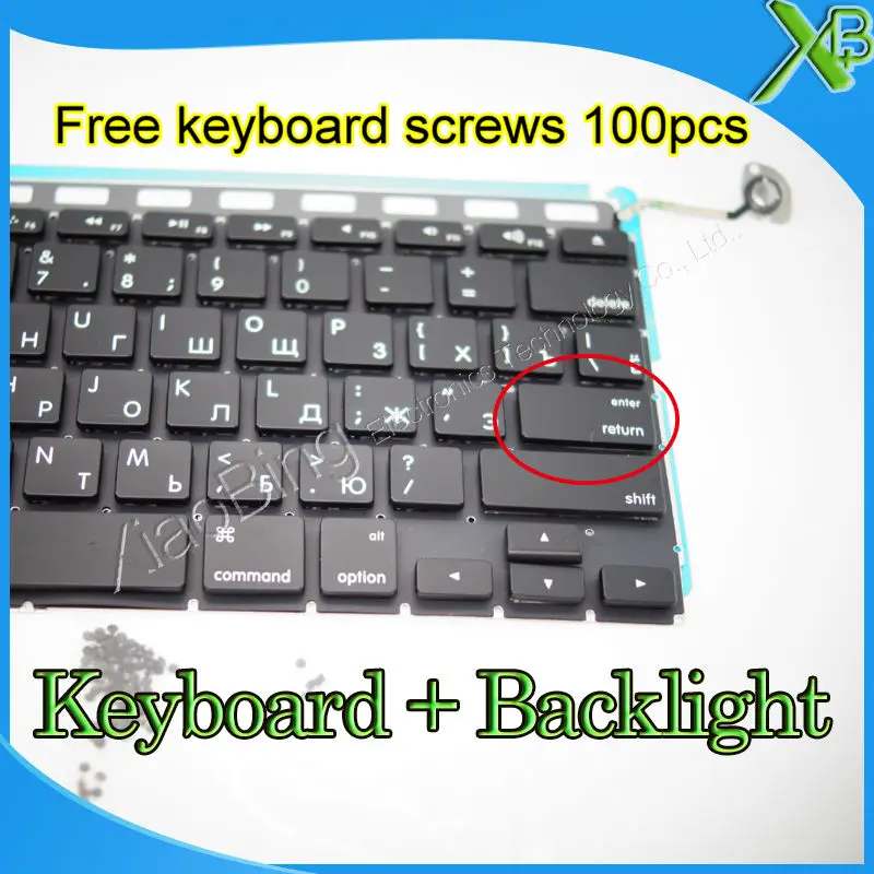 Совершенно новая маленькая клавиатура с русской раскладкой для MacBook Pro 15 4 дюйма