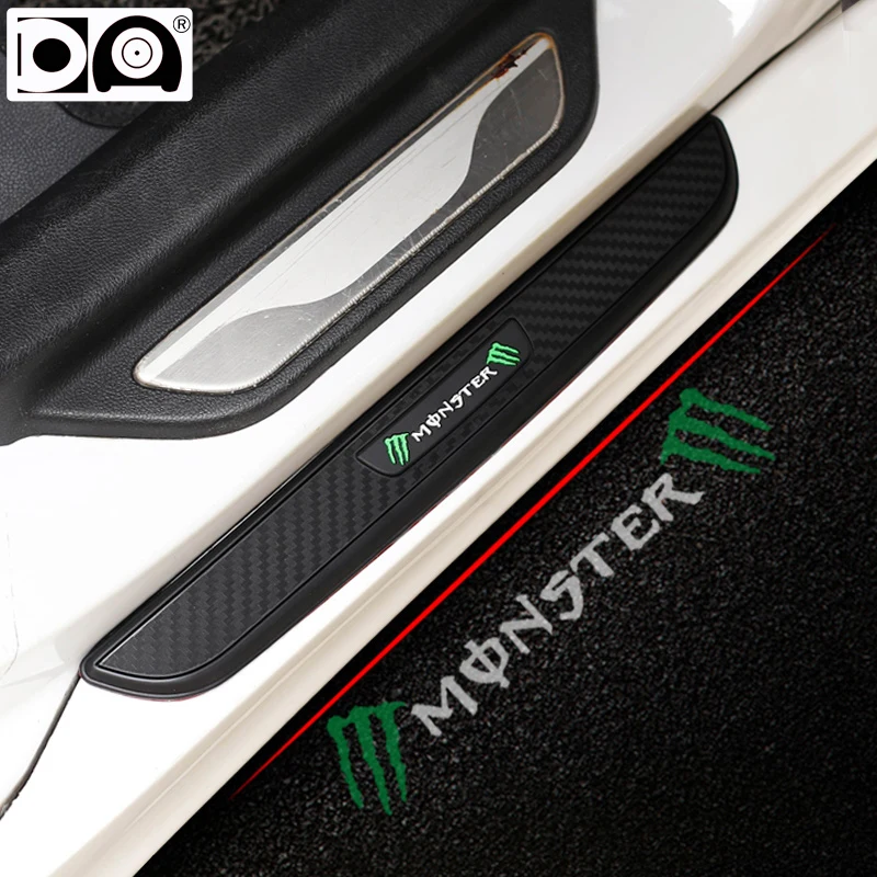 4 шт. автомобильная резиновая Накладка на порог двери добро пожаловать педаль