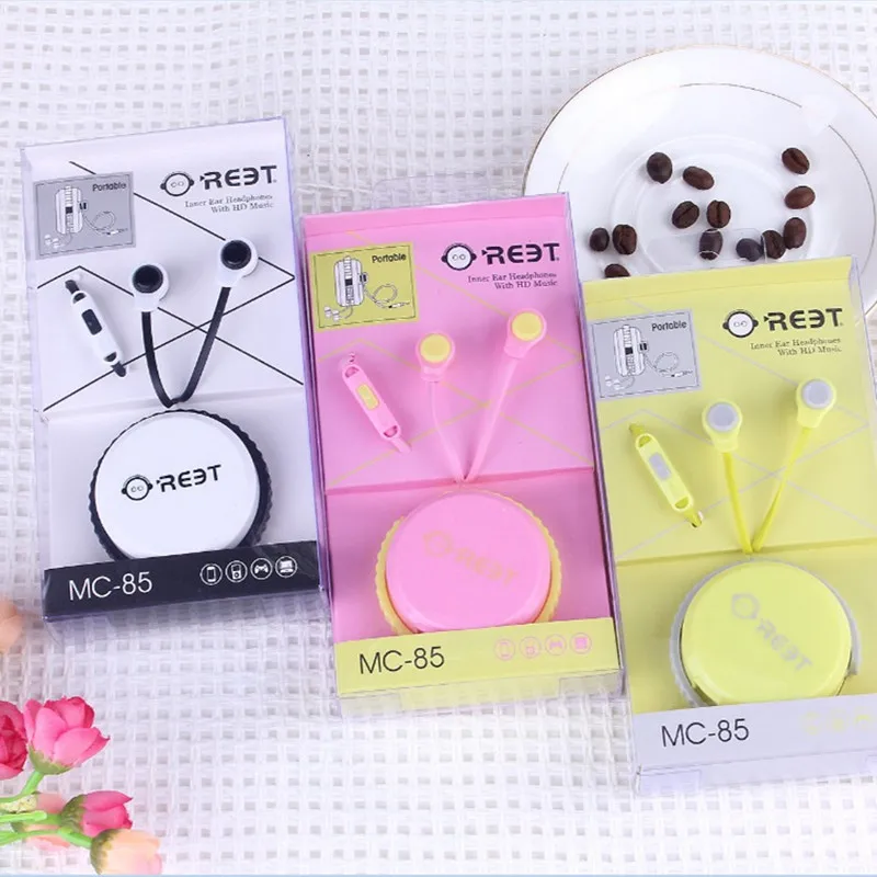 Симпатичные Красочные лапша наушники 3 5 мм картонных упаковок для пирожных в