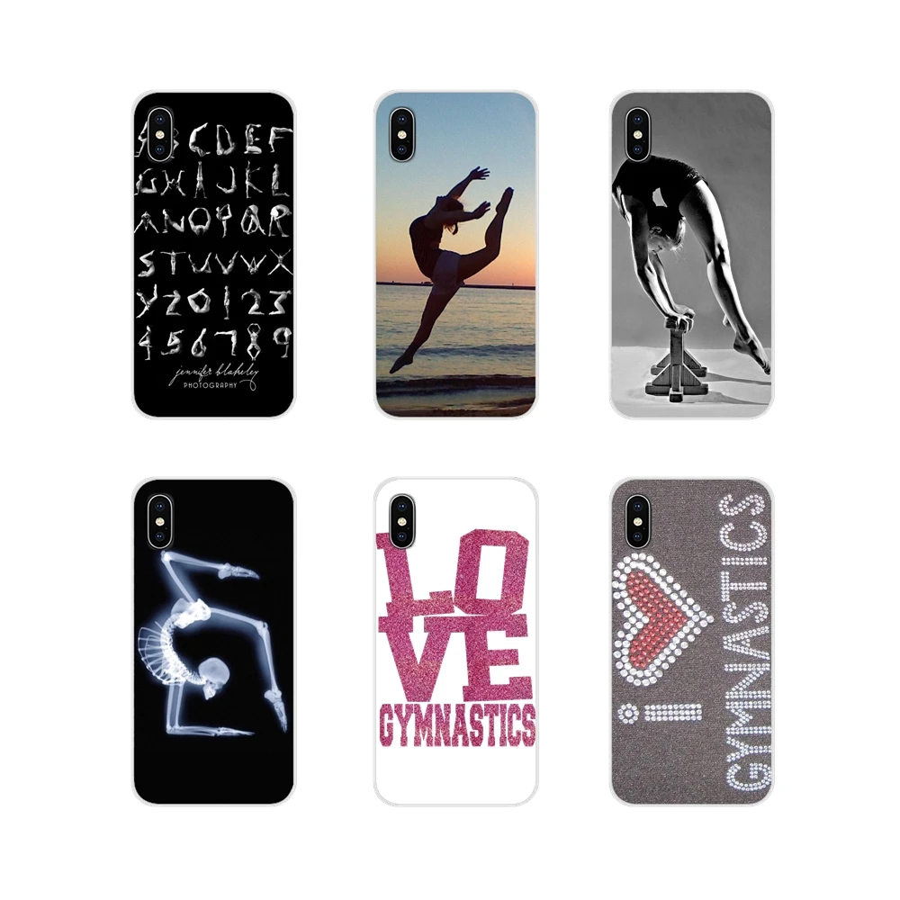 Чехлы для телефонов с аксессуарами Love Gymnastics для Apple iPhone X XR XS MAX 4 4S 5 5S 5C SE 6 6S 7 8 Plus iPod Touch.