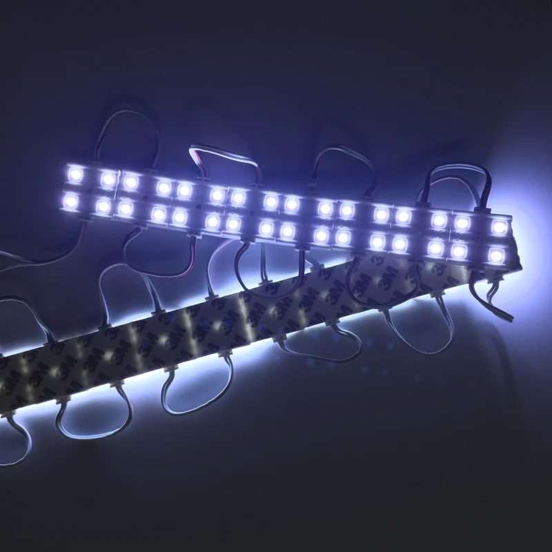 

100 шт. светодиодный водонепроницаемый DC12V 4LED 5050 светодиодный модуль, рекламный слово свет белый светодиодный модуль