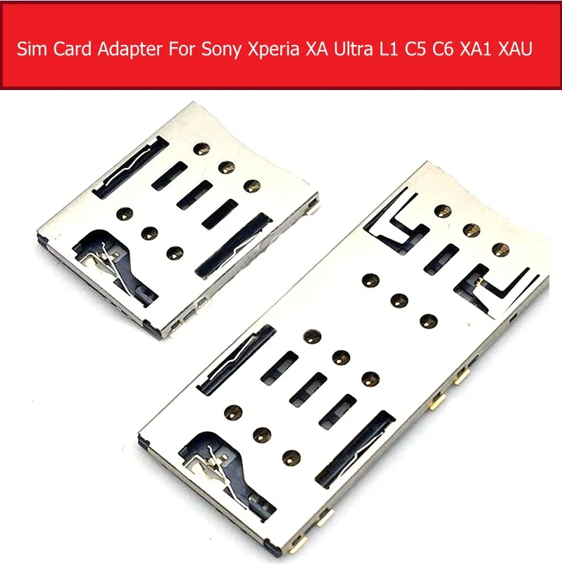 Держатель для карт памяти Sony Xperia XA/XA1 Plus/XA1 Ultra/L1/C5/C6 Ultra слоты sim и Micro SD|Шлейфы