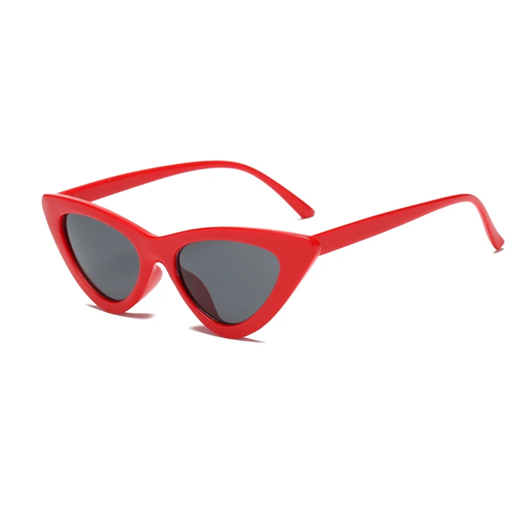 Red grey KOTTDO новые милые модные сексуальные женские солнцезащитные очки кошачий глаз женские брендовые дизайнерские прозрачные солнцезащитные очки для женщин UV400 - Цвет оправы: Red grey