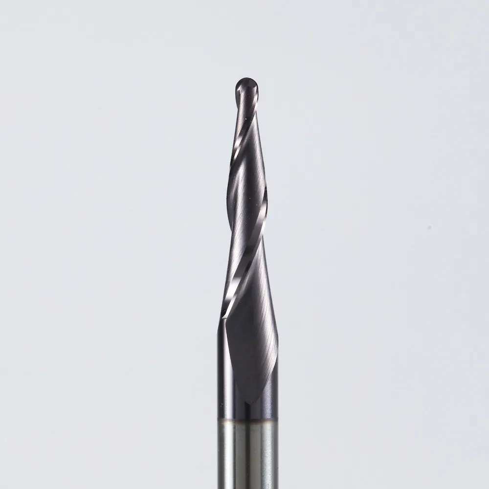 Вольфрам Твердосплавные 4 мм R0.75 конические концевые фрезы с коническим ЧПУ