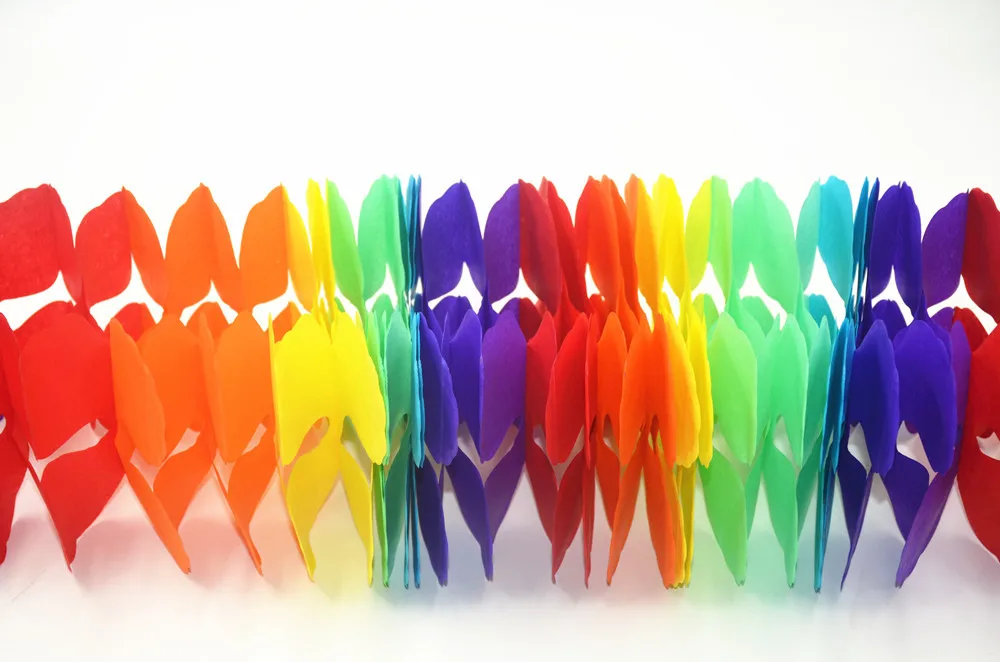 Бумажные гирлянды в форме клевера 3 м с четырьмя линиями для вечеринки свадьбы