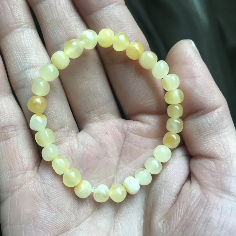 

Yoowei, 6 цветов, Натуральный Янтарный браслет/анклет, подарок для женщин, янтарный браслет, балтийские маленькие бриллианты, ювелирные изделия...