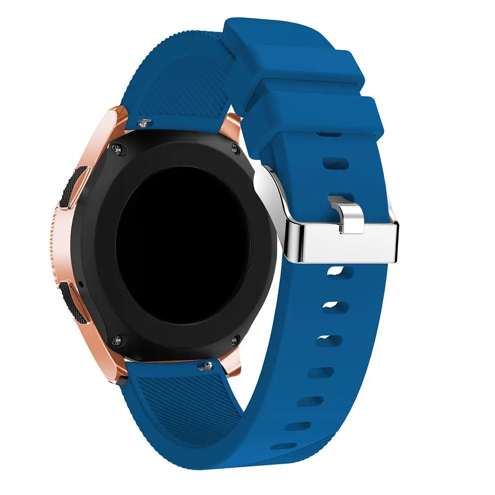 deep bule Силиконовый ремешок для samsung Galaxy Watch 42 мм, сменный ремешок 20 мм, умный Браслет для samsung Galaxy Watch, Новинка - Цвет ремешка: deep bule