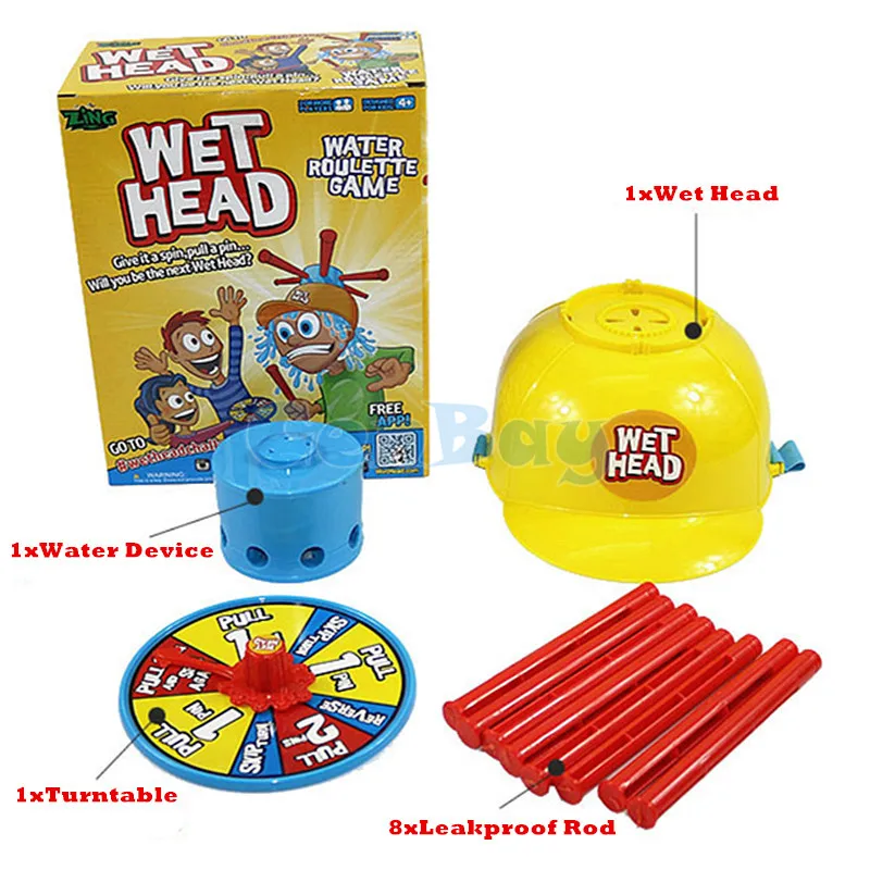 Семейная забавная игра с влажной головкой водная шапка игрушки для игры в