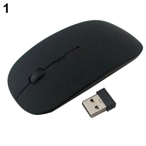 Ультра тонкая USB оптическая беспроводная мышь 2 4G приемник супер беспроводной