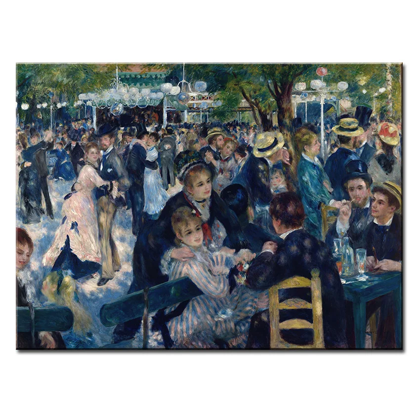 Картина на стену Le Bal au Moulin de la Galette Pierre Auguste для гостиной картина маслом настенная