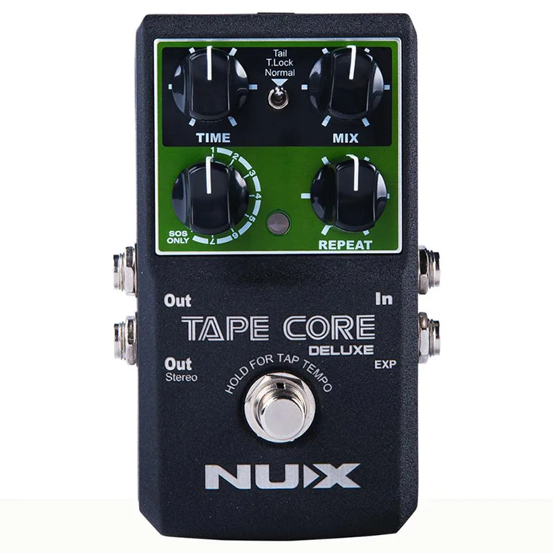 NUX Tape Core Deluxe Tape Echo Delay Effects гитарная педаль Классическая лента Echo Tone 7 режимов задержки гитарная педаль с руководством пользователя