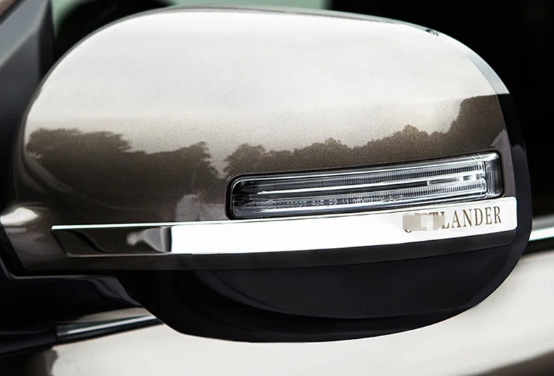 Для MITSUBISHI OUTLANDER 2013- из нержавеющей стали зеркало заднего вида крыло зеркало отделка наклейка полосы наклейки