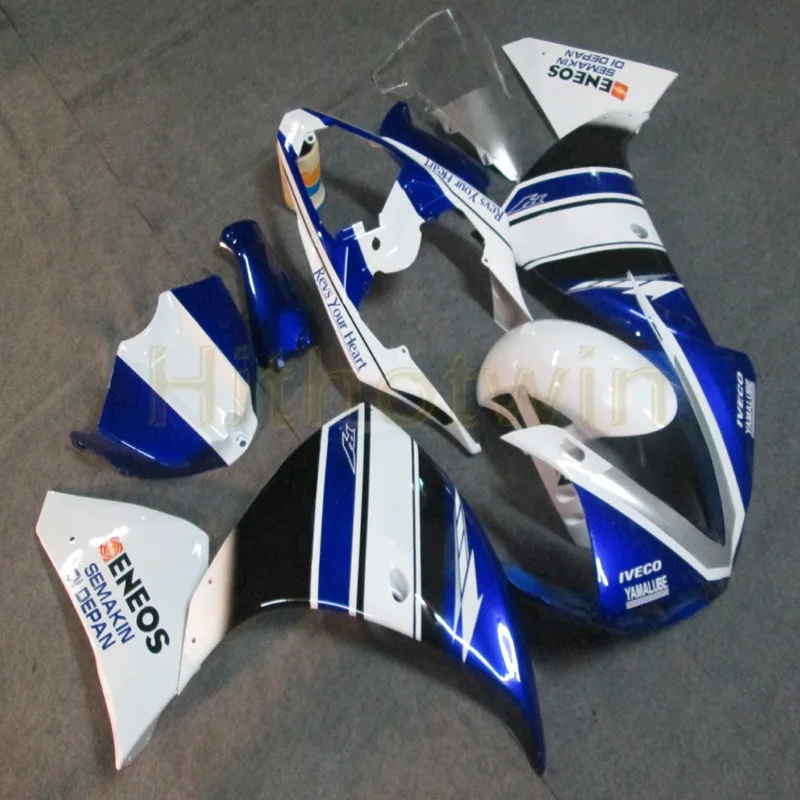 Пользовательские YZFR1 2009-2011 ABS полные комплекты обтекателей для Yamaha YZF R1 2009 2010 2011 ABS Пластиковый обтекатель+ винты+ синий M2 - Цвет: K