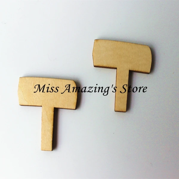 (10 шт./лот) деревянные миниатюрные сказочные садовые знаки заготовки для