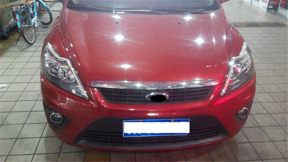 1 комплект для Ford Focus 2 MK2 2009 2010 2011 светодиодный автомобильный головной светильник для украшения бровей желтый указатель поворота DRL Светодиодный дневной ходовой светильник