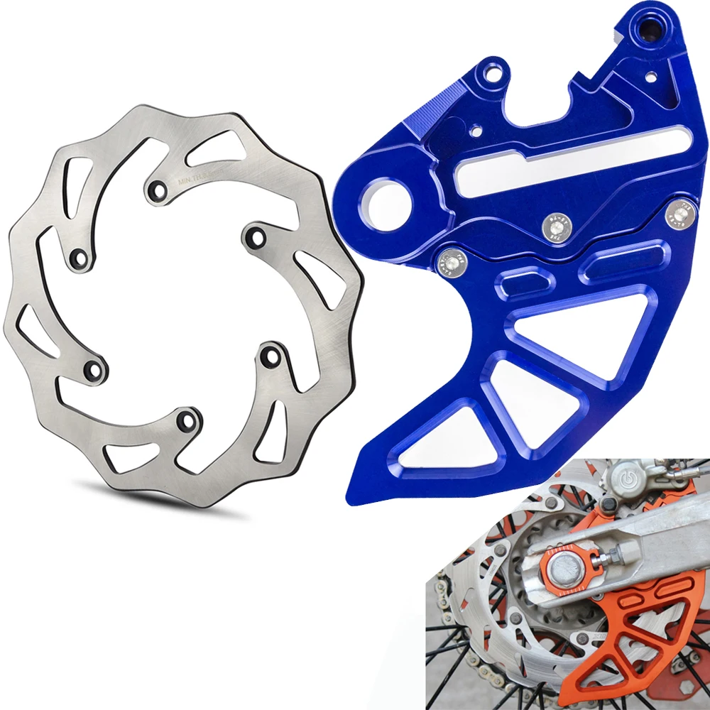 Синий Задние дисковые тормоза ротор гвардии Для KTM 125 150 200 250 300 350 400 450 500 530 SX SXF XCW EXCF для Husqvarna TE FE - Цвет: Синий