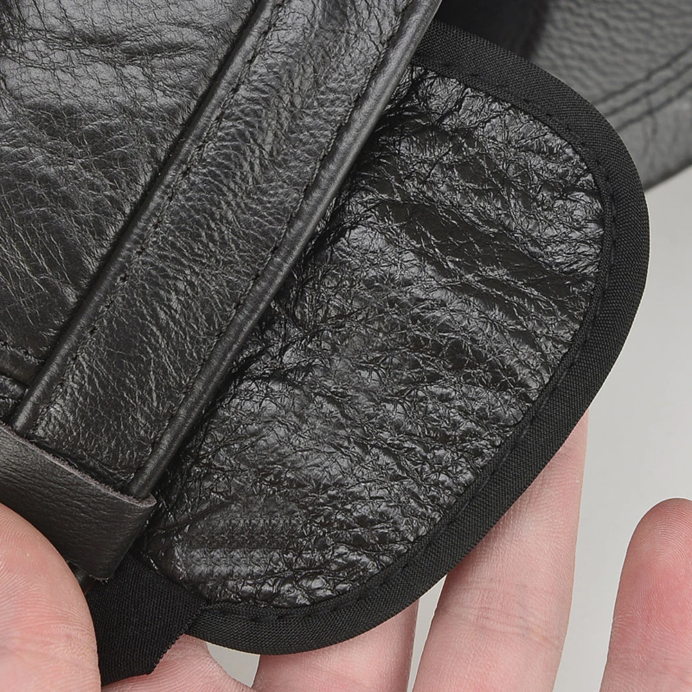 Сезон осень-зима Для мужчин из натуральной яловой кожи мочки уха шляпы мужские 100%