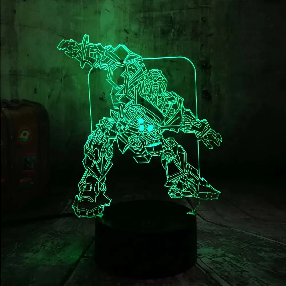 3D лампа с храповым механизмом трансформатор Автоботы скорая помощь робот