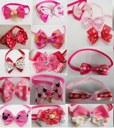 30 шт./лот Большая распродажа модные галстуки-бабочки для девочек собак щенков