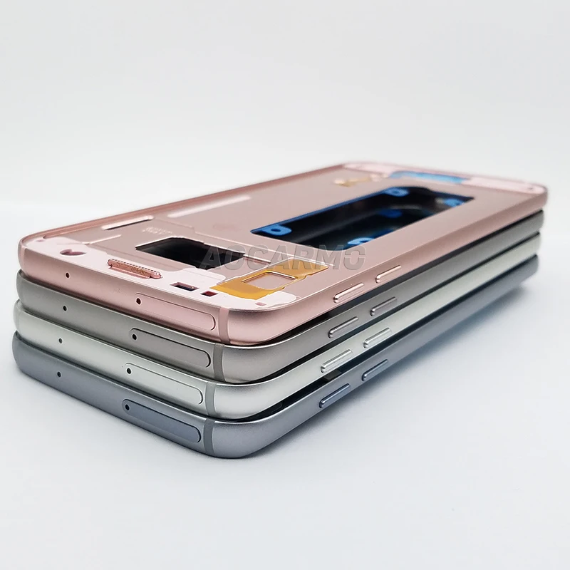 Aocarmo Замена средняя рамка Корпус Шасси с sim-слотом кнопки для samsung Galaxy S7 G930 S7 Edge G935 S7edge