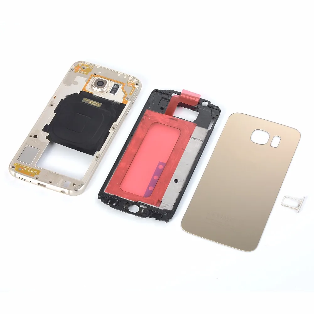 Чехол для SAMSUNG Galaxy S6 SM G920 G920F G920A G920P (стеклянная задняя крышка аккумулятора +