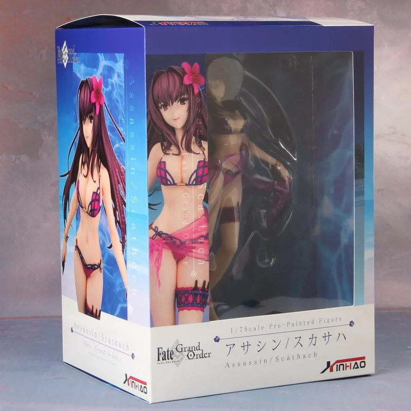 26 см fate stay night Аниме Fate Grand Order купальник scathach ПВХ Фигурки игрушки Аниме Фигурки игрушки для детей Подарки для детей