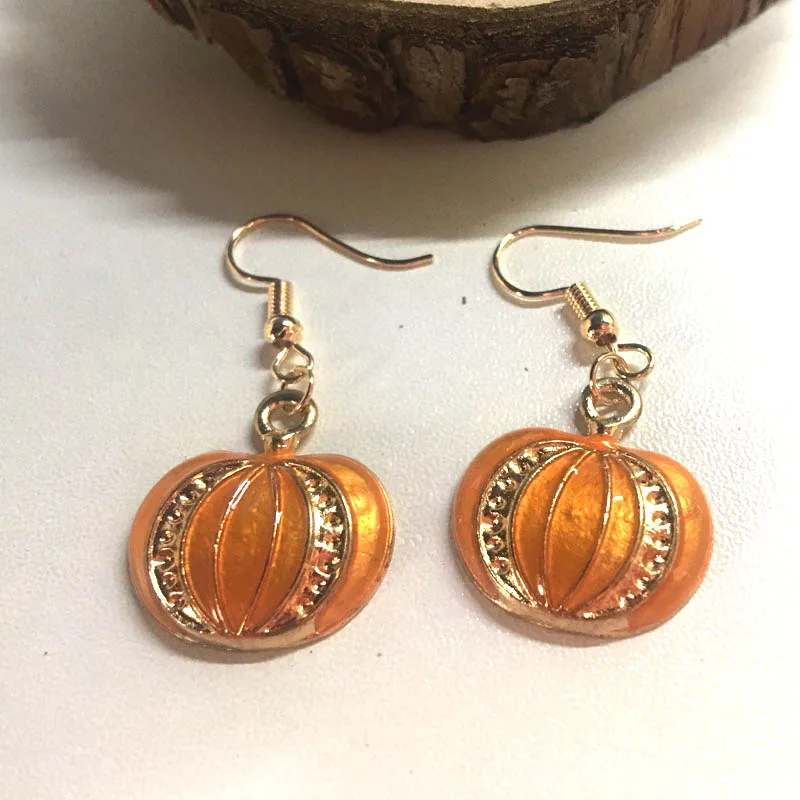 Vintage Pumpkin Earrings For Women Bohemian Drop Long Earing Fashion Femme Love Embroidery Modern Jewelry New JE0023 | Украшения и