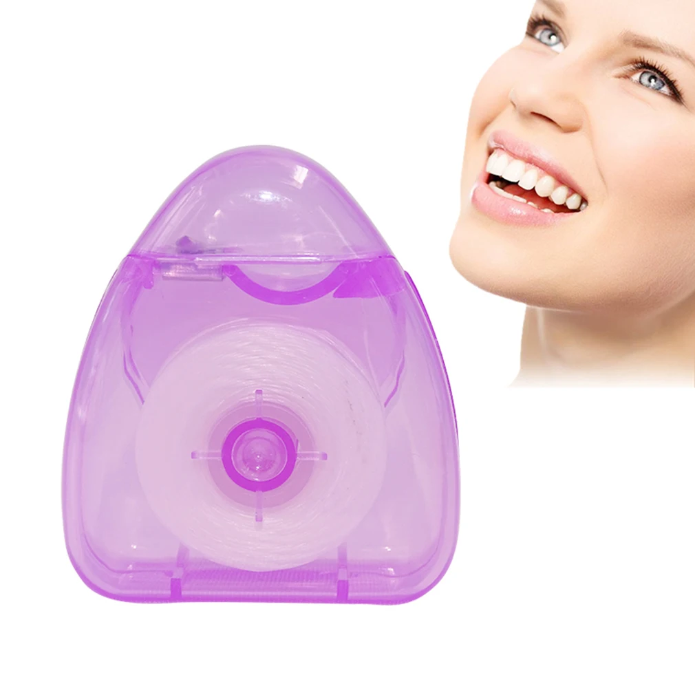 50 м портативная зубная нить Уход за полостью рта с коробкой практичные товары для