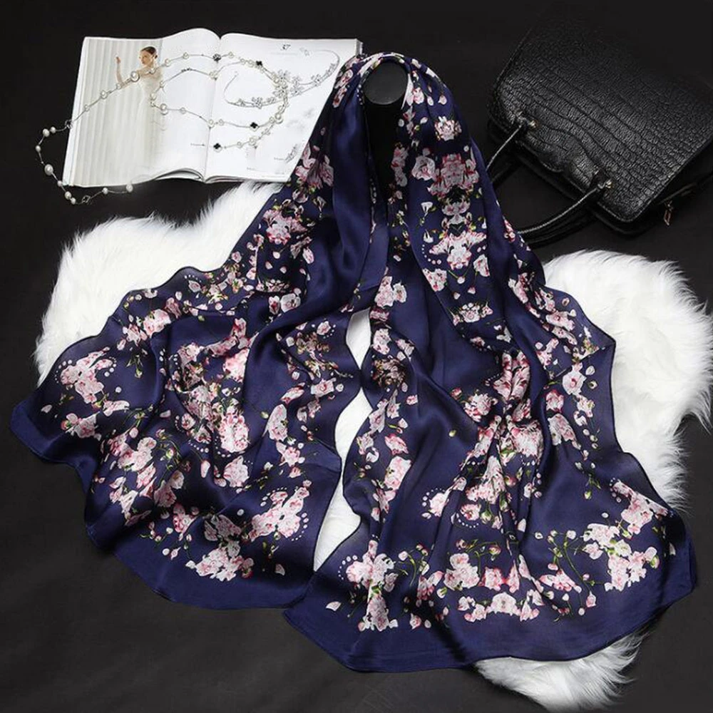 WISSTT/2018 Высокое качество 100% шелковый шарф натуральный натурального шелка Для