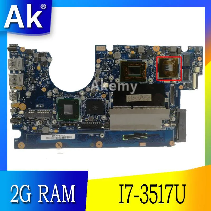 AK UX32VD материнская плата для ноутбука For Asus UX32V UX32 тест оригинальная 2G RAM I7 3517U