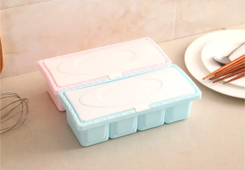 Приправа коробка Приправы пластиковый контейнер для хранения специй с ложкой |