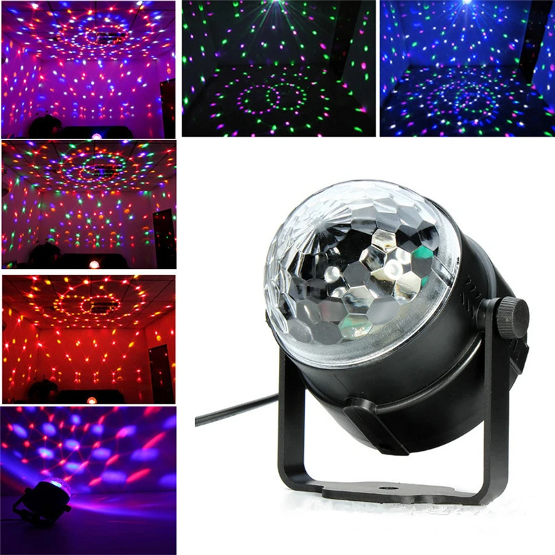 Миниатюрный портативный RGB дискошар сценическая лампа для диджея лазерный