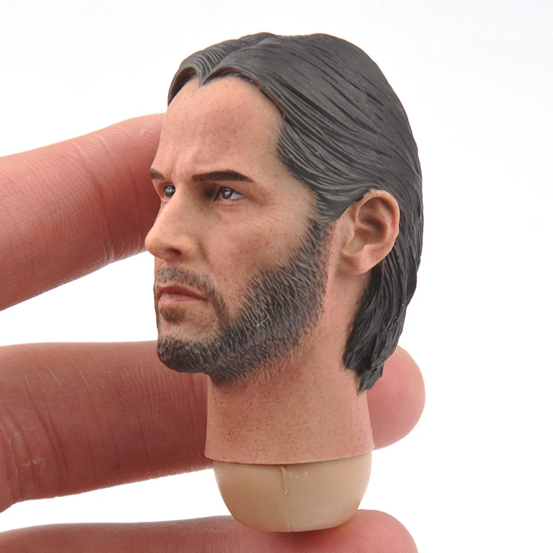 1/6 весы мужской фигуры аксессуар Джон фитиль Keanu головы лепить с заклепками по