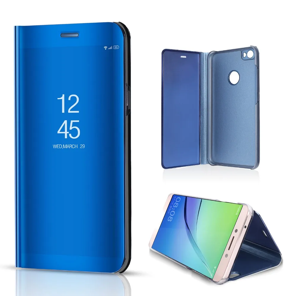 Smart Leather View Case For xiaomi redmi note 5A Prime Mirror Flip Stand Cover | Мобильные телефоны и аксессуары