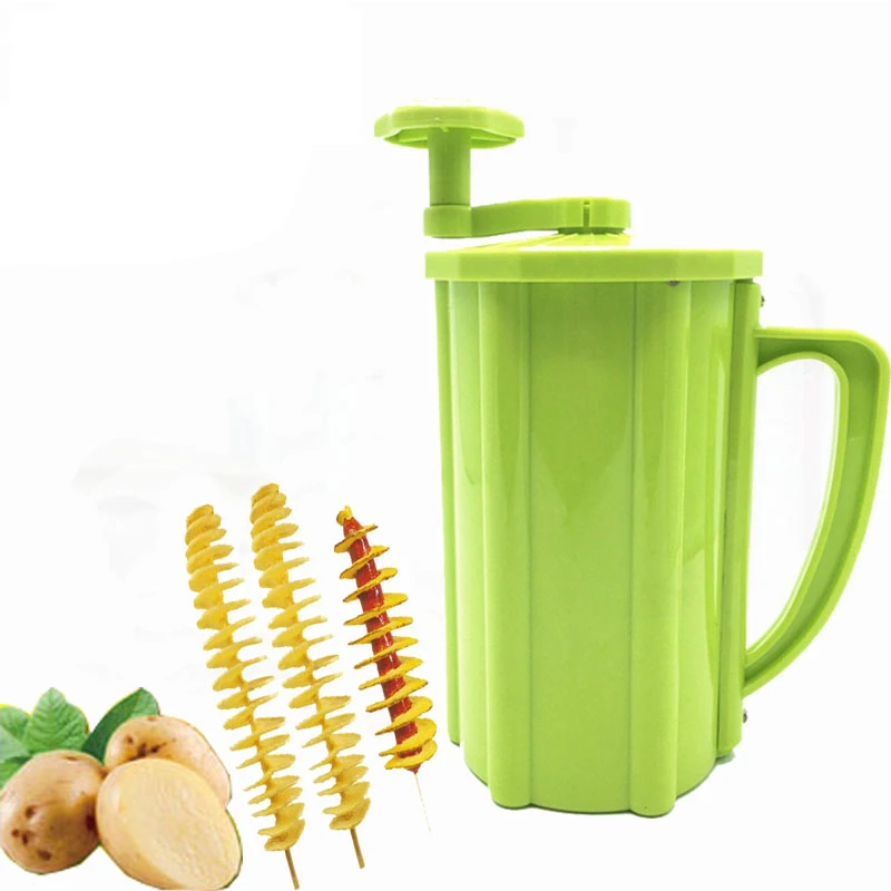 Transhome популярный слайсер для картофеля ручная спиральная резка вихревой