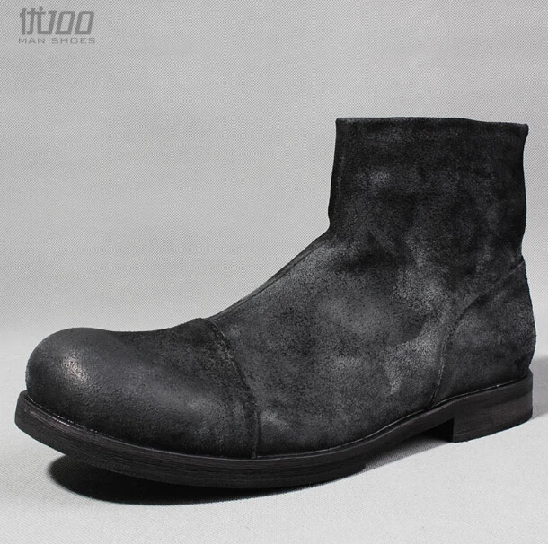 2017 г. Новые поступления черные армейские ботильоны мужские короткие ботинки из