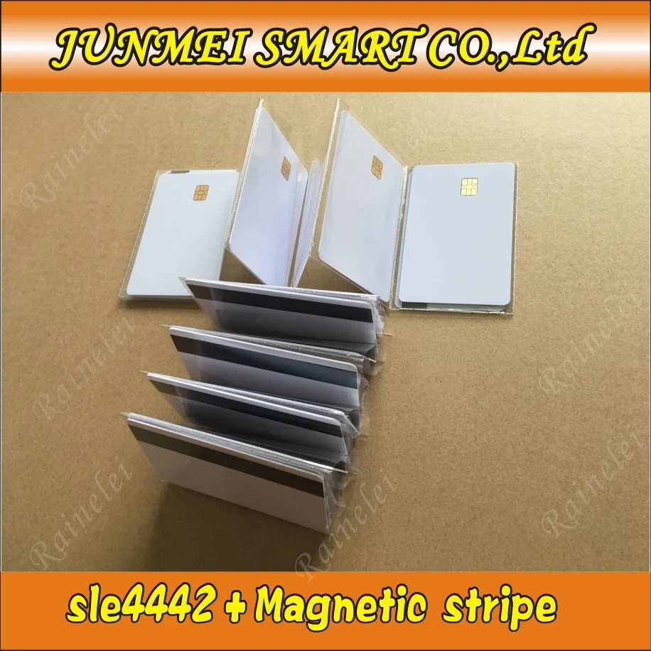 Контактная смарт карта SLE4442 ISO7816 ПВХ с 2750oE Hi Co Mag stripe 1 шт.|IC/ID карты| |