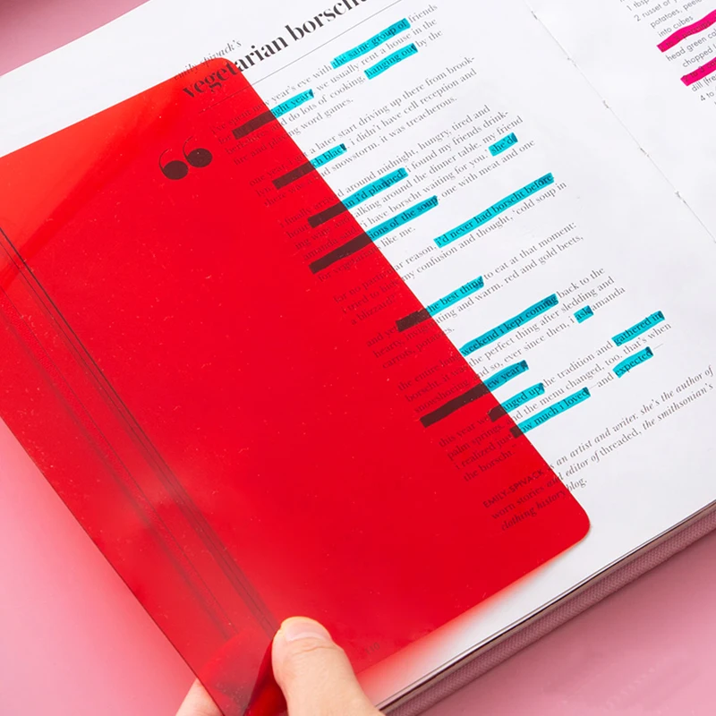 DUGUO cute stationery can eliminate the erasable back word learning postgraduate cover baffle highlighter set | Канцтовары для