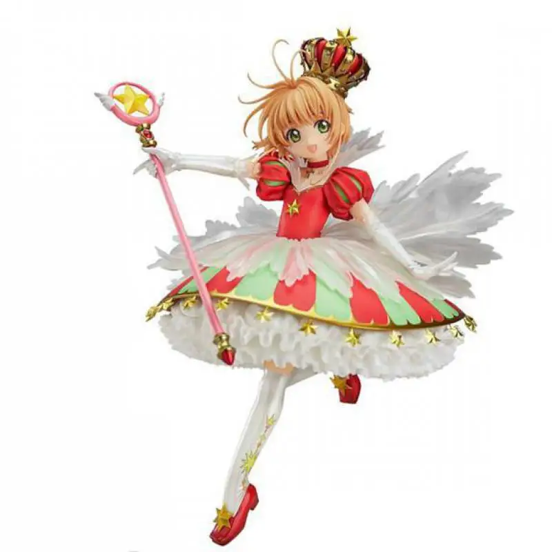 27 см аниме Card Captor Sakura Tsubasa КИНОМОТО Сакура 15th Юбилей Ангел Корона кукла фигурки