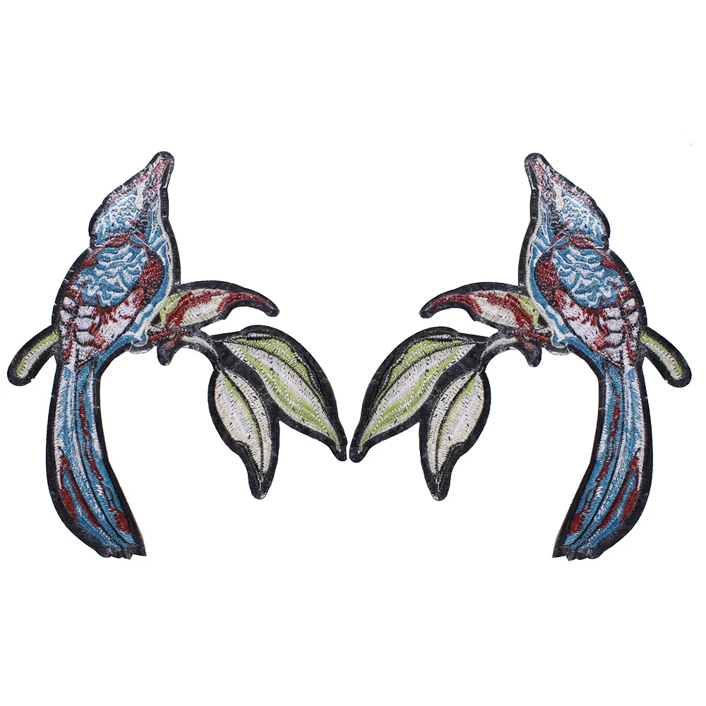 10 пар тканевых нашивок с птицами вышивка утюгом на палочке аппликация тиснением