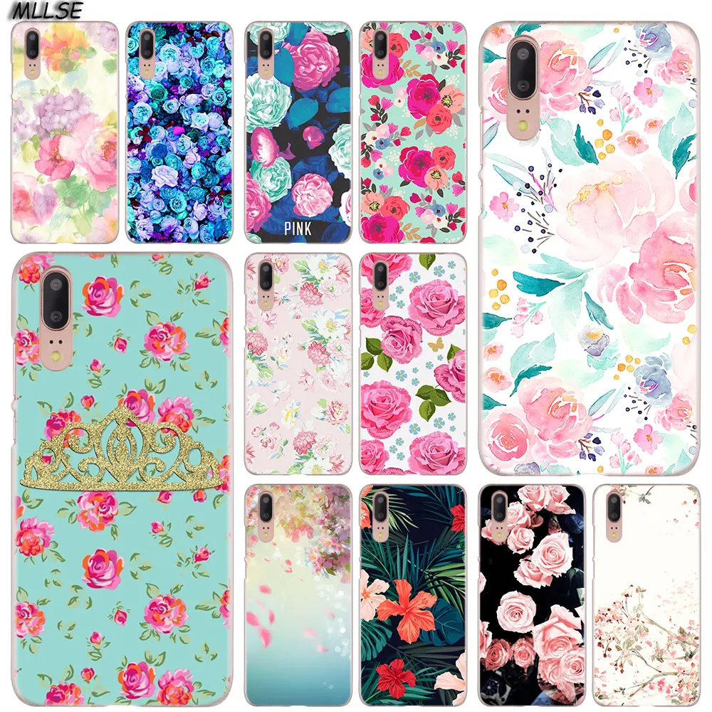 MLLSE Цветной Цветок Розовые розы модный прозрачный чехол для Huawei P30 P20 P10 P9 P8 Lite 2017 Pro