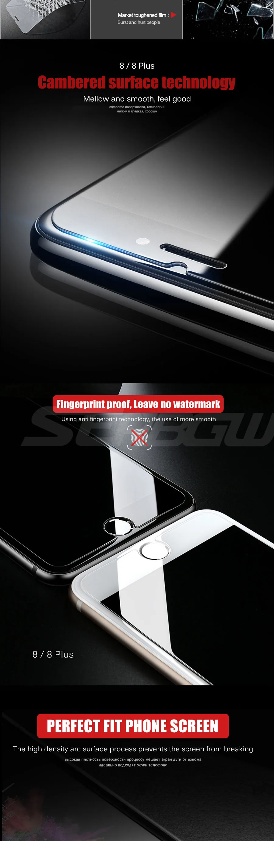 9H Защитное стекло для iPhone 6 7 Plus 5 5S SE 6 6S 8 Plus XS Max XR стекло для iPhone 7 8 X Защитное стекло для экрана на iPhone 7 6S 8